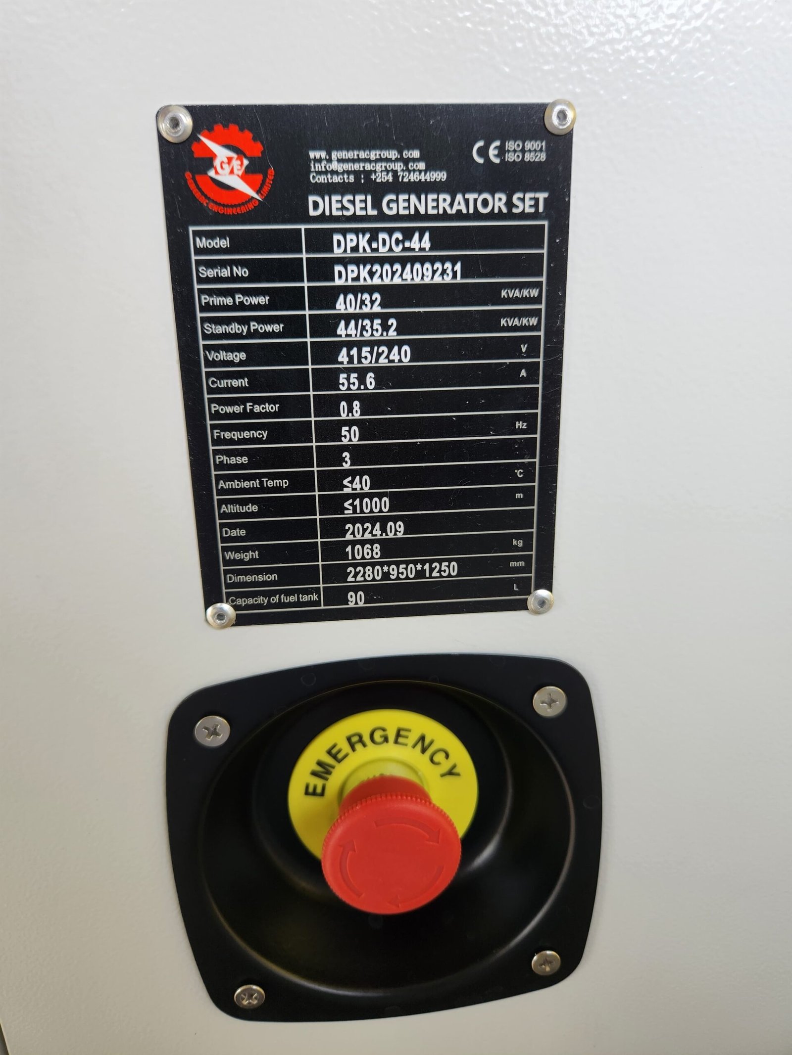 44 KVA Cummins Diesel Generator - Image 2