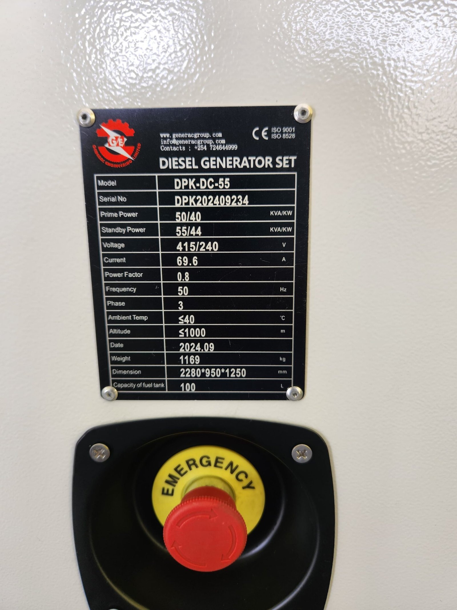 55 KVA Cummins Diesel Generator - Image 4